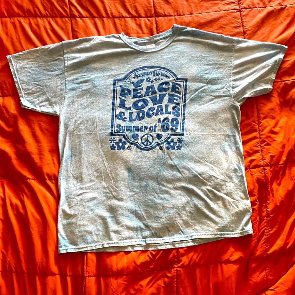 Blue Tie Died T-shirt